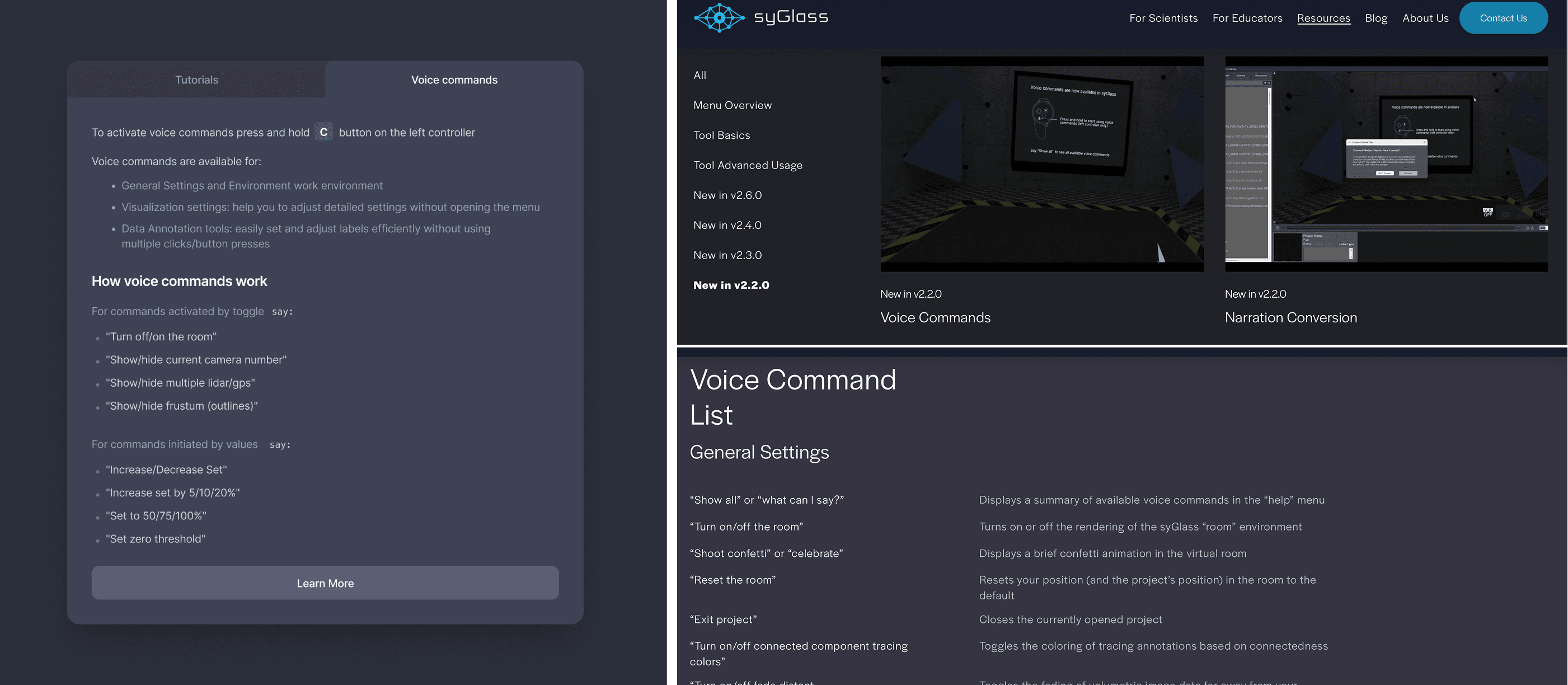 Making commands easy to learn — in-product guidance and documentation